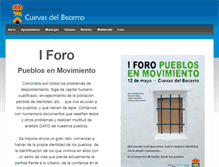 Tablet Screenshot of cuevasdelbecerro.com